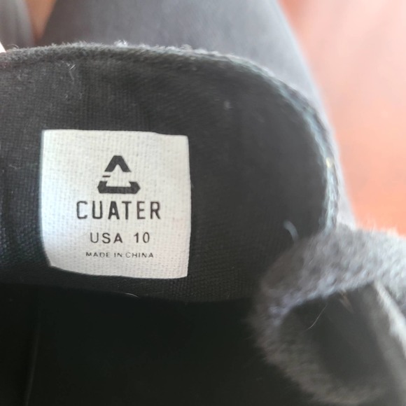 CUATER by TRAVIS MATTHEW Men's Quiet Shade Quincy Canvas Shoes Black/Black Sz10 - Picture 5 of 10